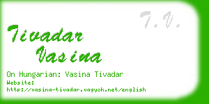 tivadar vasina business card